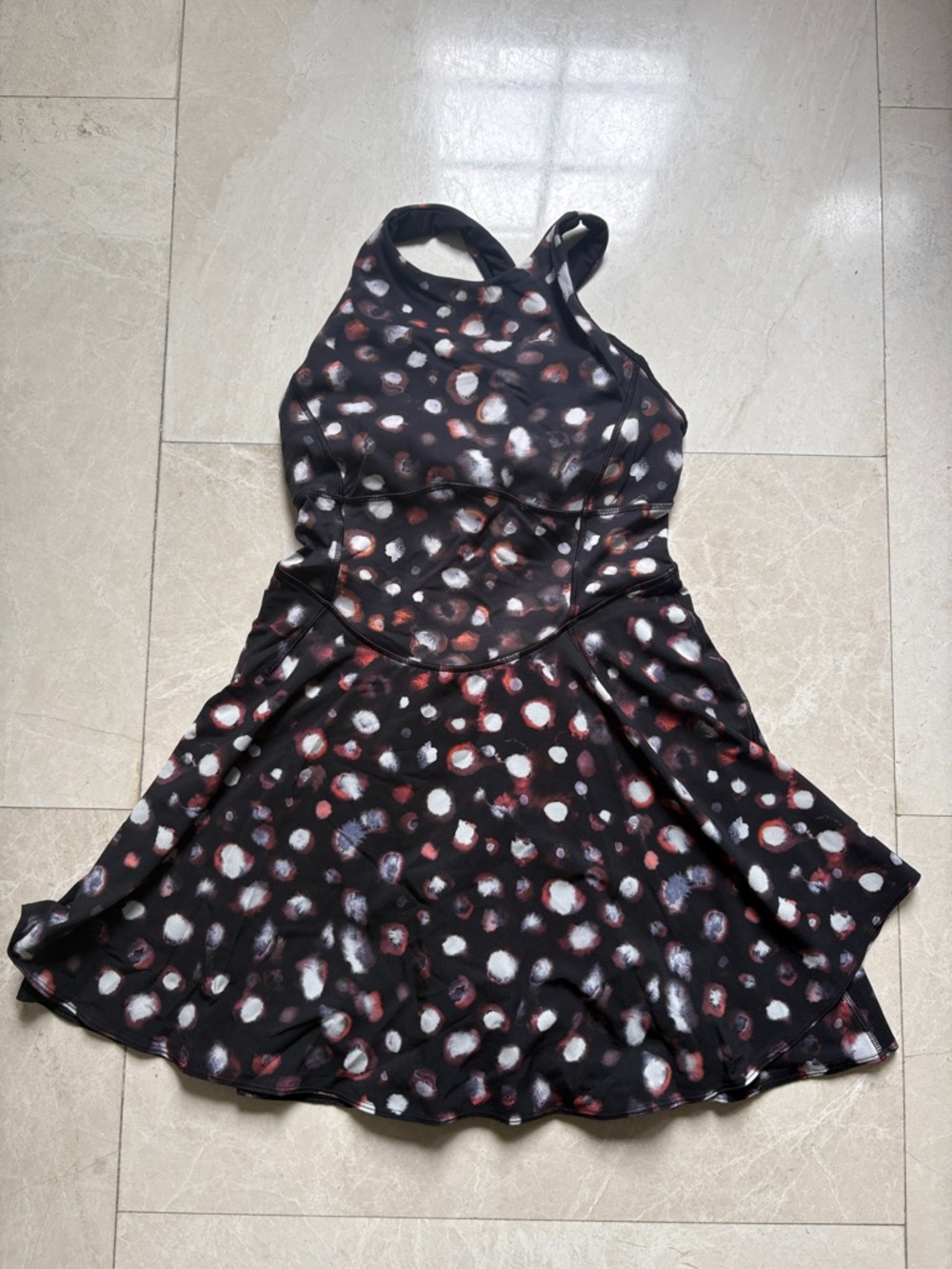 Lululemon Jumpsuit Tennis Dress with Abstract Spot Print
